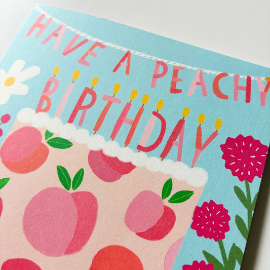 Peachy Birthday Card