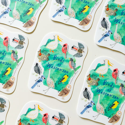 Birds of Wisconsin Vinyl Sticker