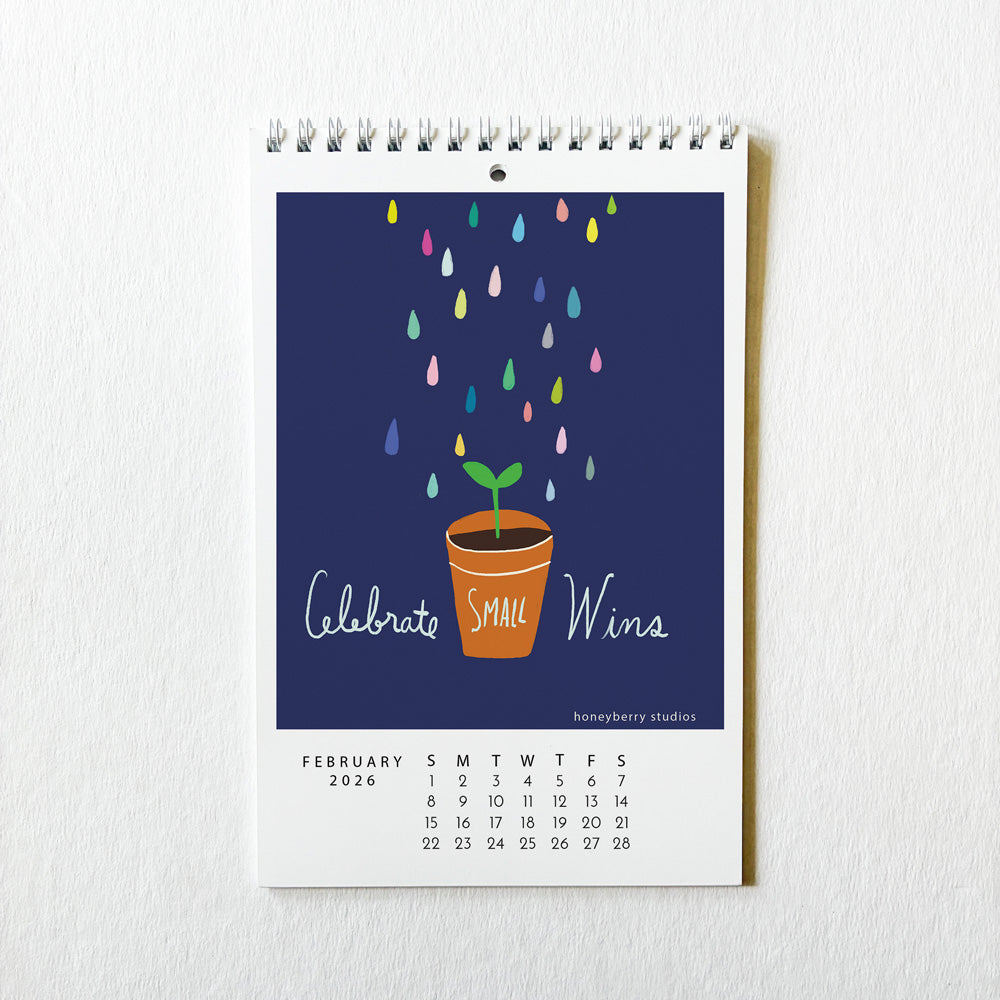PRE-ORDER 2026 Bloom in Your Own Time Monthly Wall Calendar