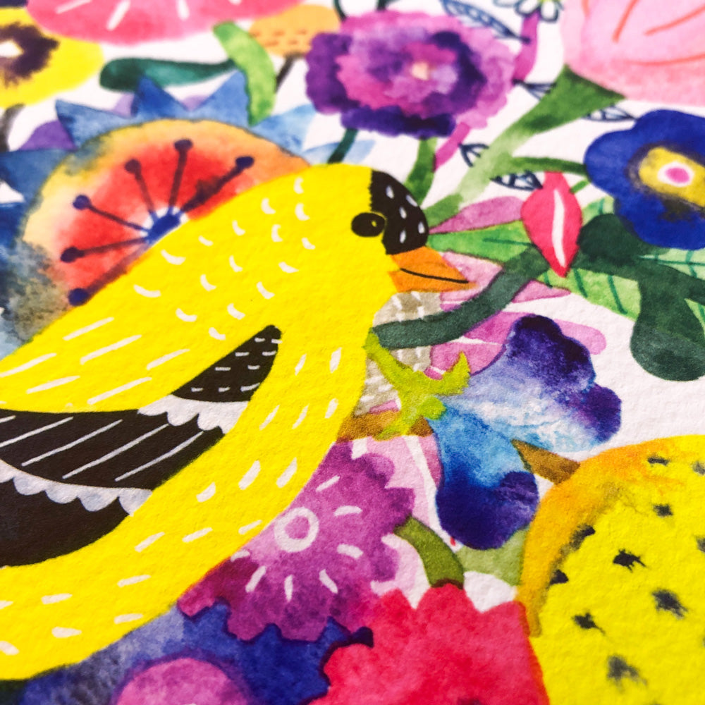 Goldfinch Original Painting - 12"x16"