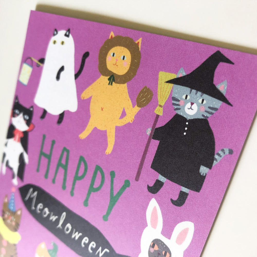 Happy Meowloween Halloween Card