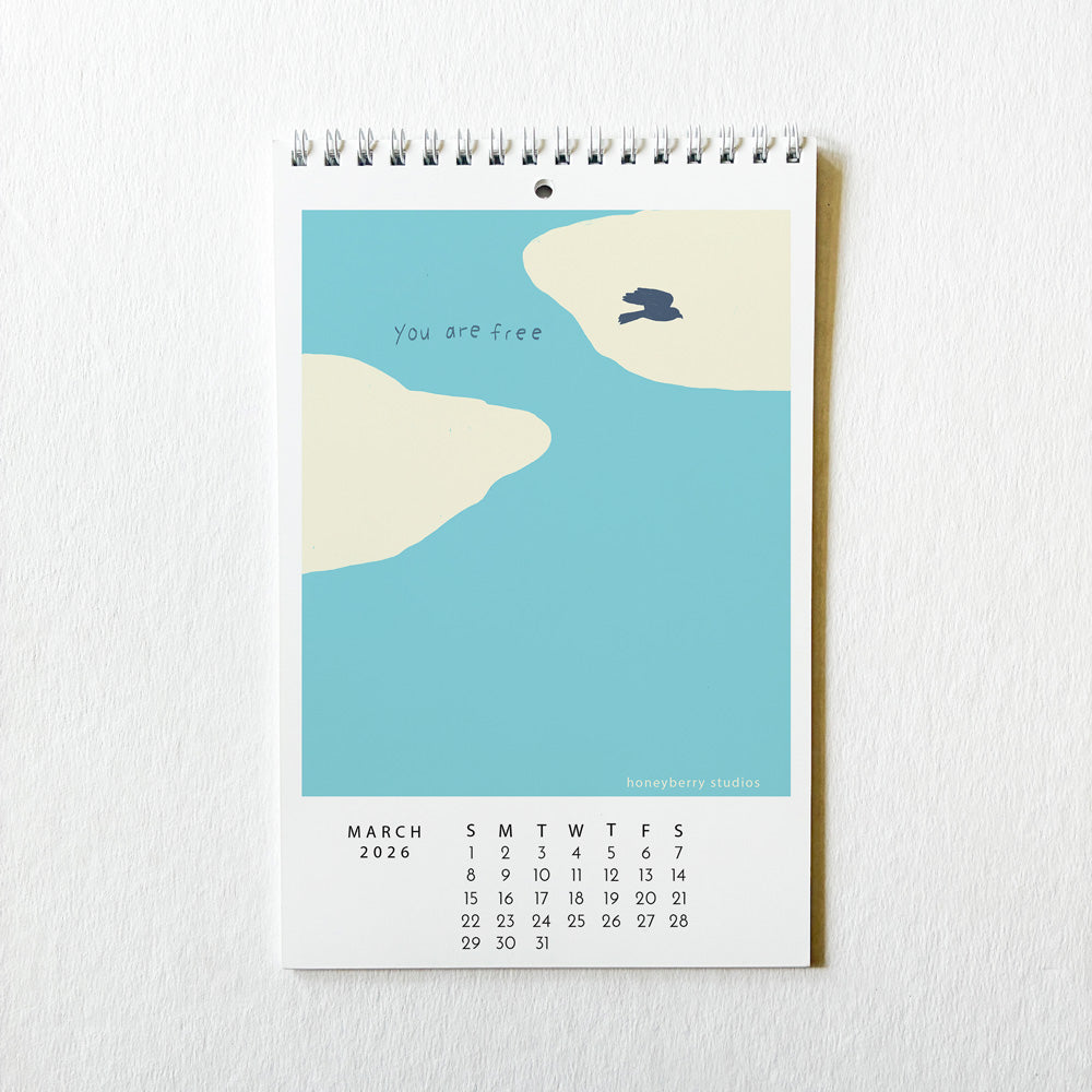 PRE-ORDER 2026 Bloom in Your Own Time Monthly Wall Calendar
