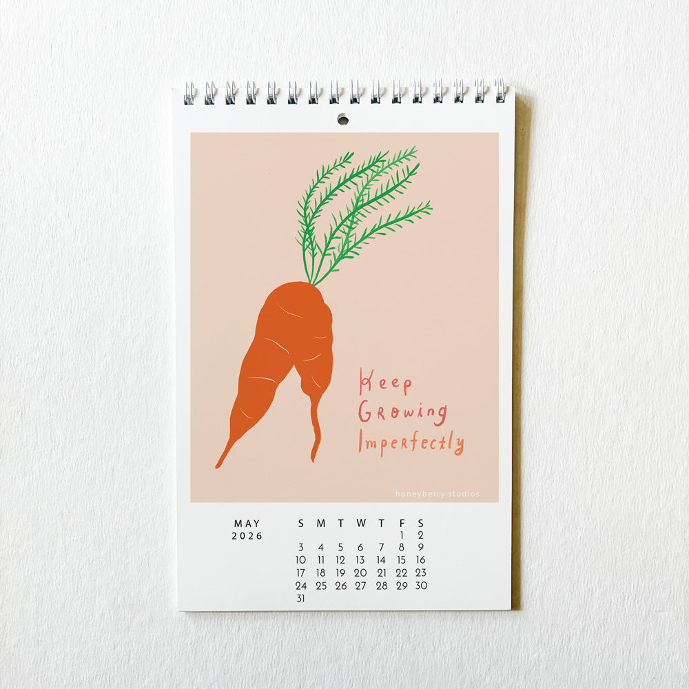 PRE-ORDER 2026 Bloom in Your Own Time Monthly Wall Calendar