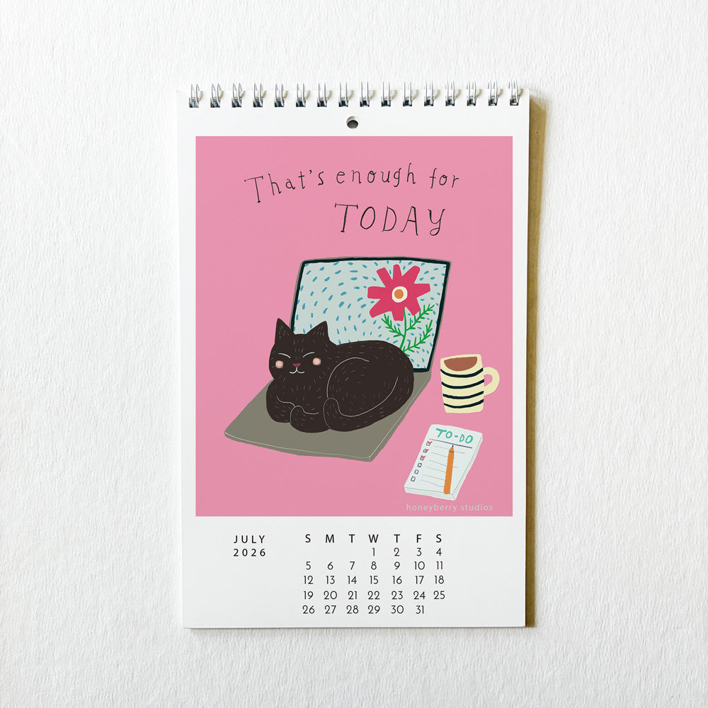PRE-ORDER 2026 Bloom in Your Own Time Monthly Wall Calendar