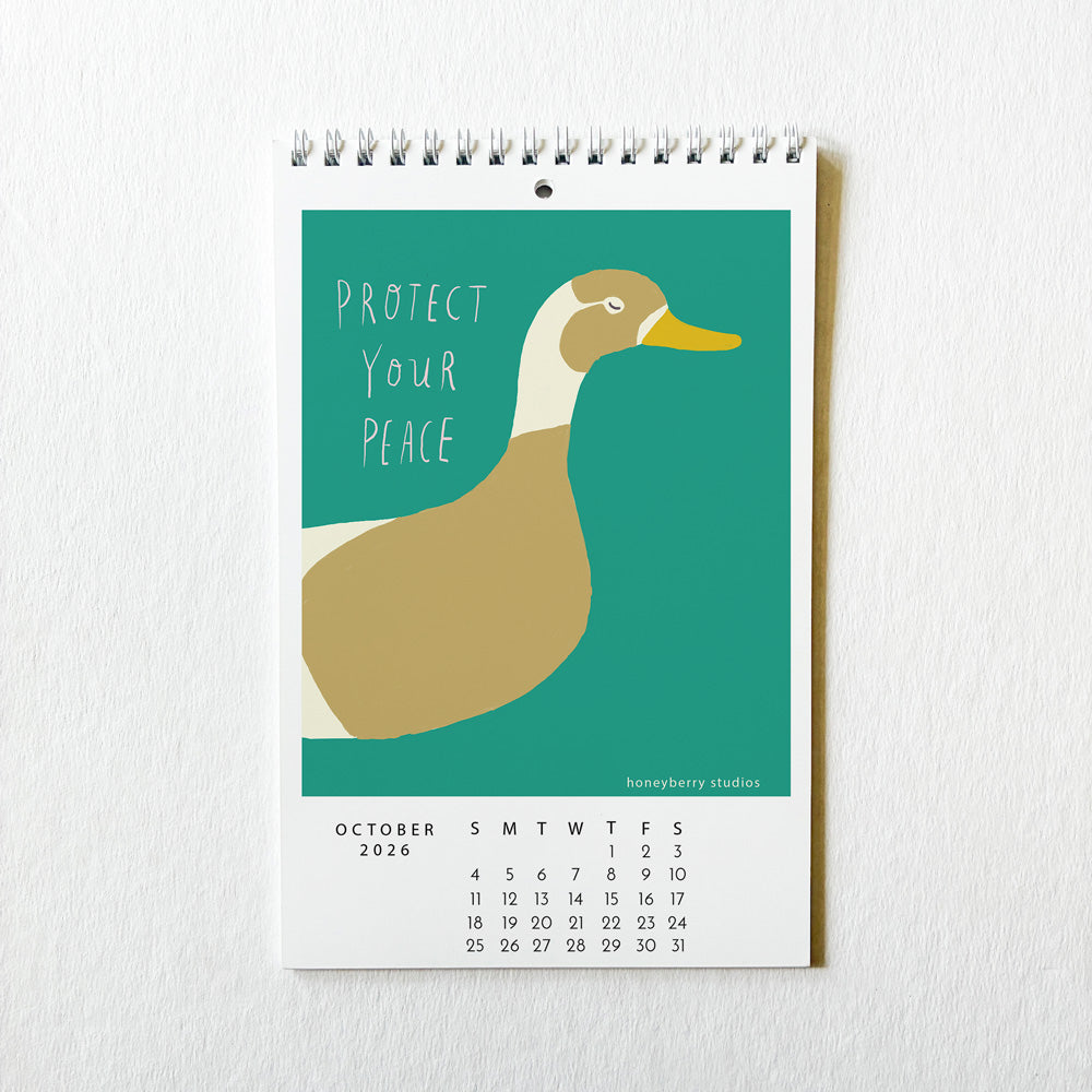 PRE-ORDER 2026 Bloom in Your Own Time Monthly Wall Calendar
