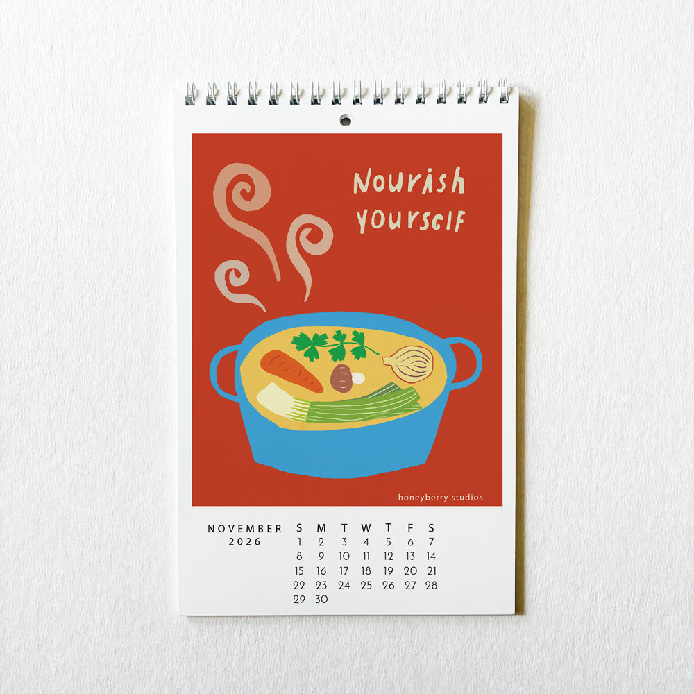 PRE-ORDER 2026 Bloom in Your Own Time Monthly Wall Calendar