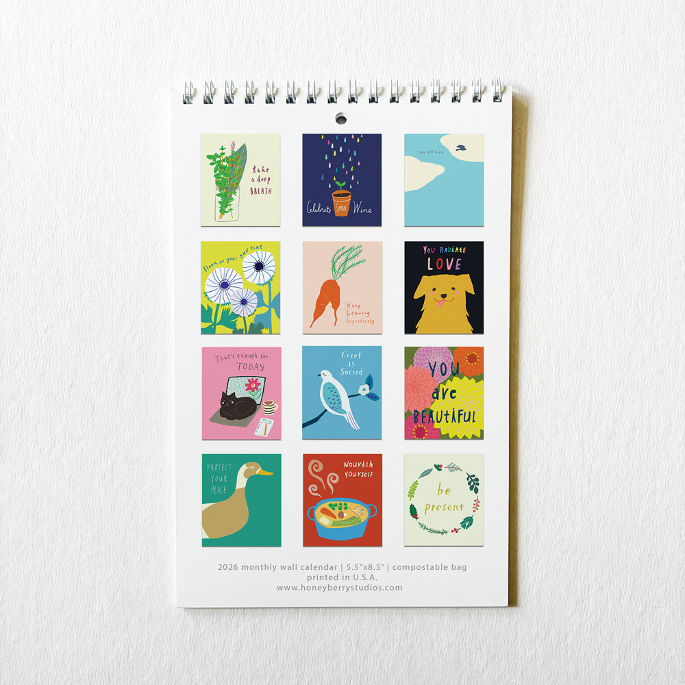 PRE-ORDER 2026 Bloom in Your Own Time Monthly Wall Calendar
