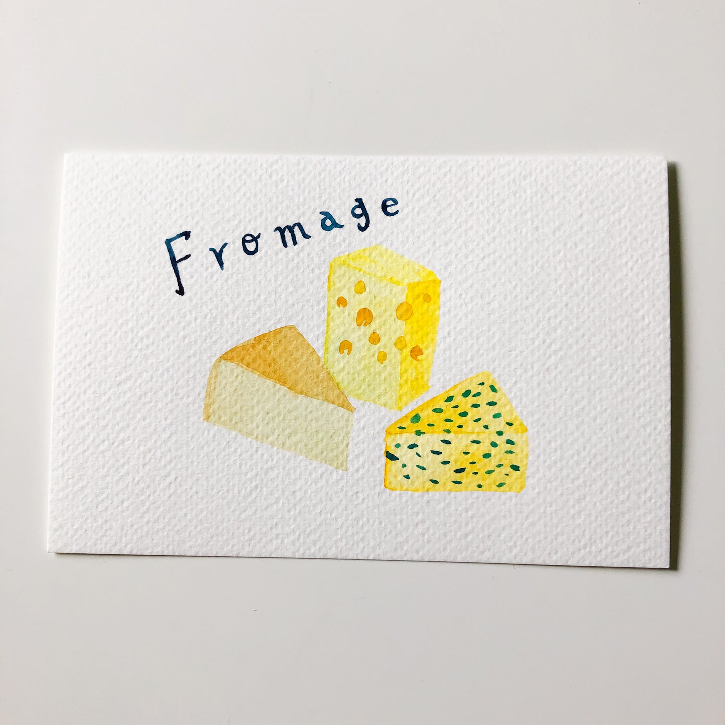 Paris Alphabet Postcard - Fromage