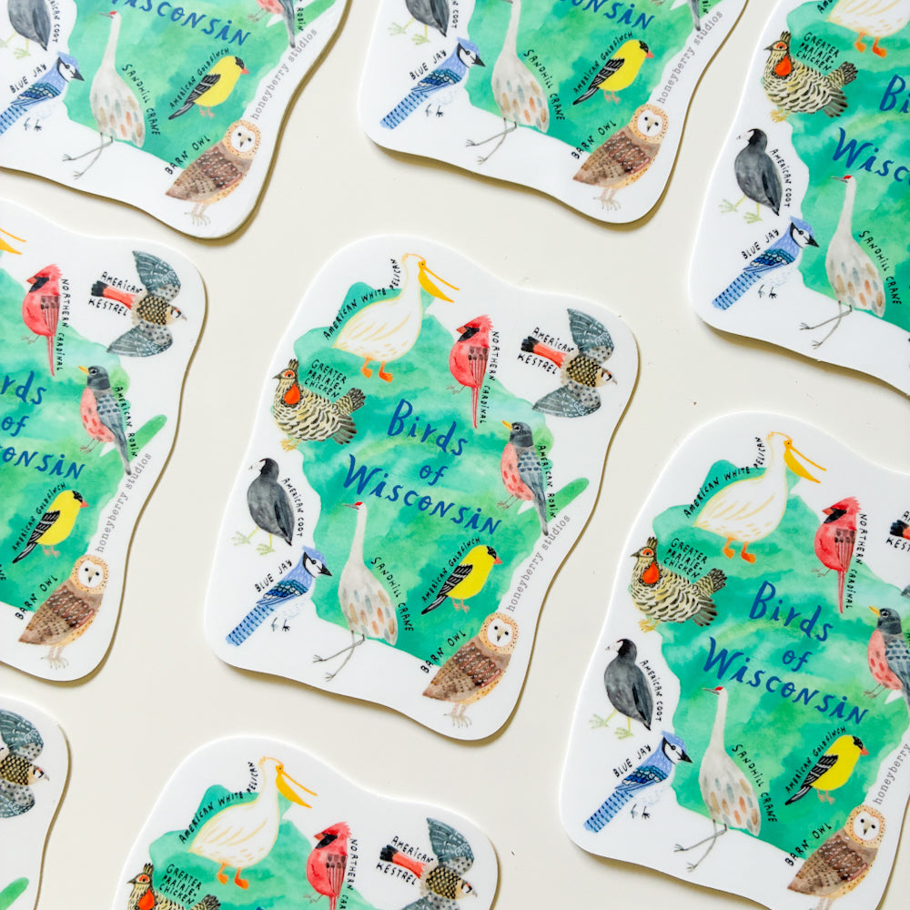 Birds of Wisconsin Vinyl Sticker