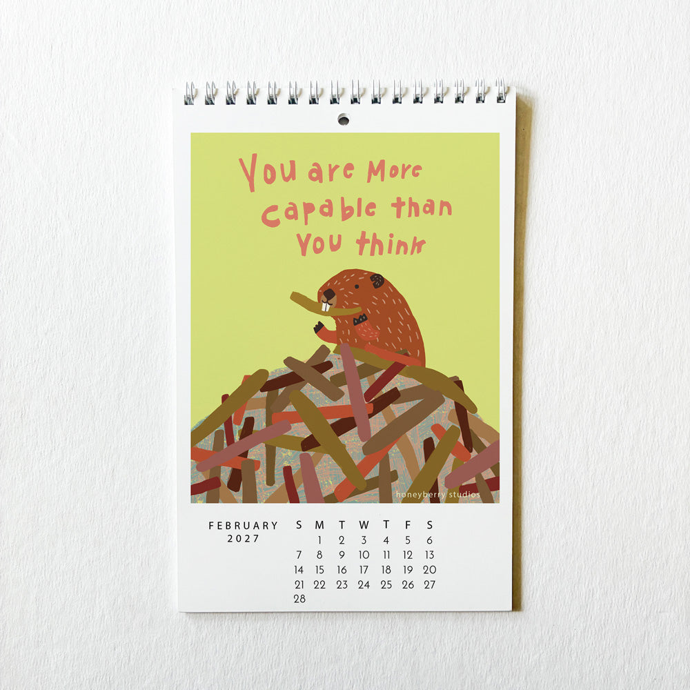 PRE-ORDER 2027 I Showed Up For Myself  Monthly Wall Calendar