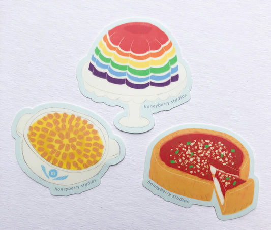 Midwestern Food Vinyl Sticker Set