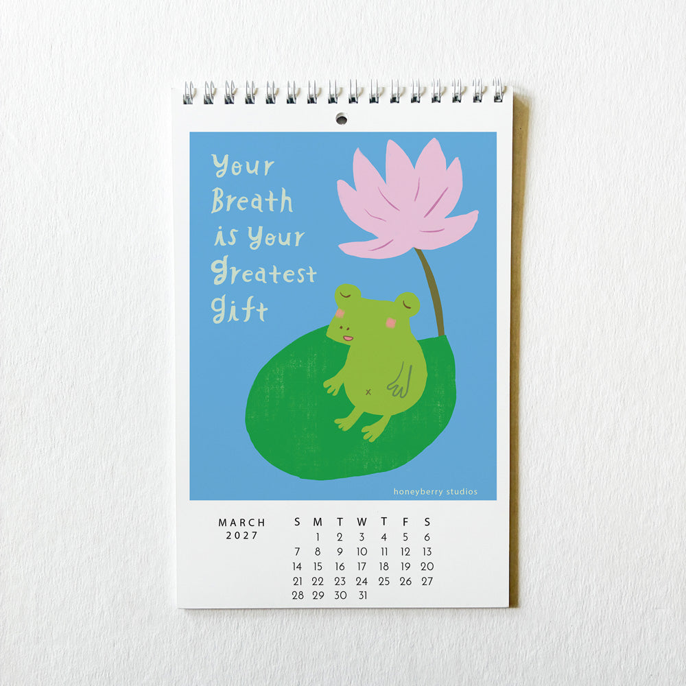 PRE-ORDER 2027 I Showed Up For Myself  Monthly Wall Calendar