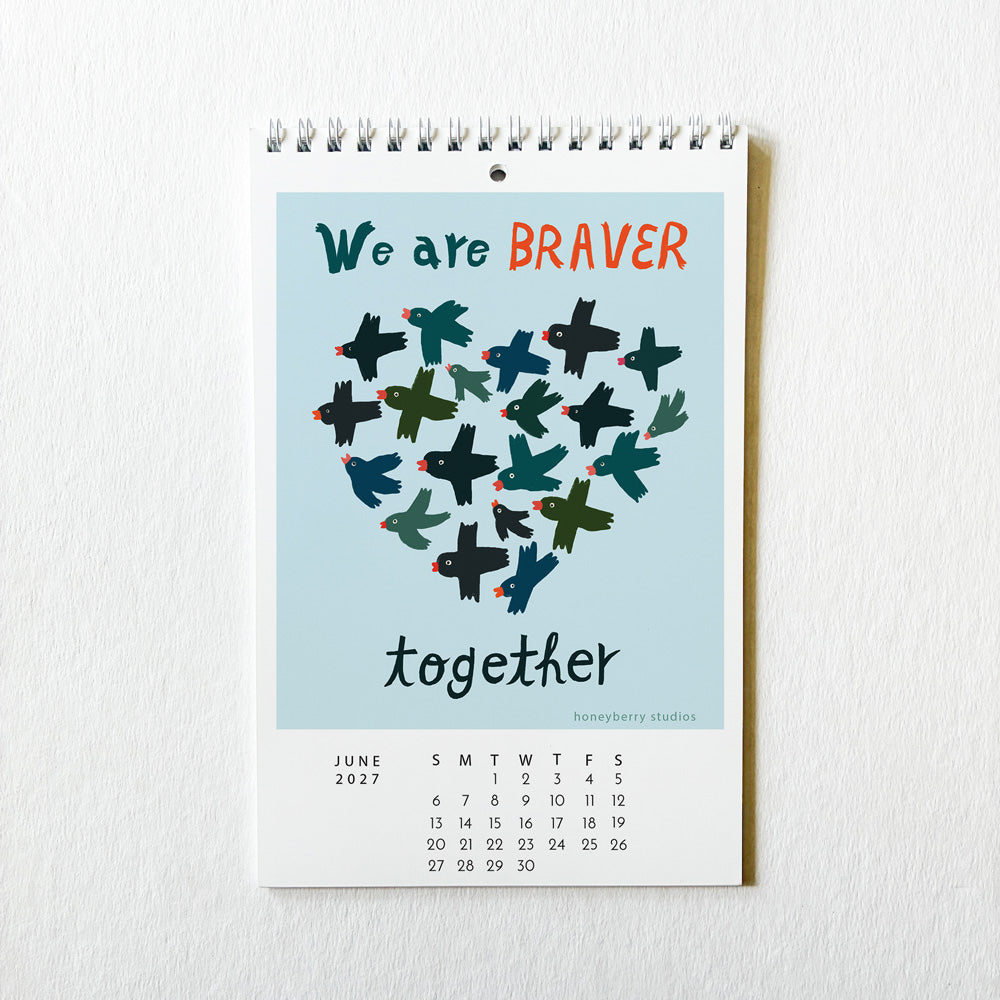 PRE-ORDER 2027 I Showed Up For Myself  Monthly Wall Calendar
