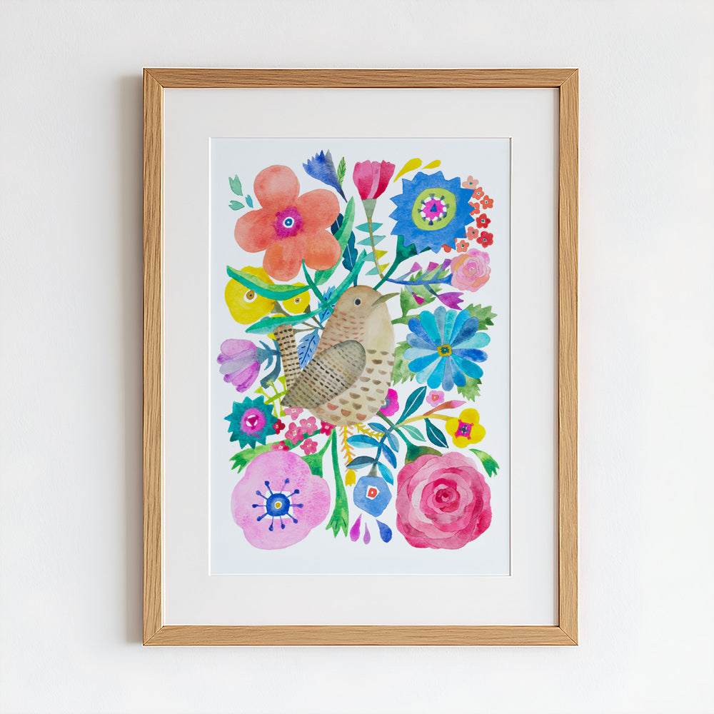 Wren Original Painting - 12"x16"