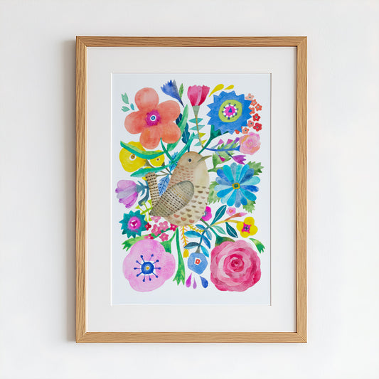 Wren Original Painting - 12"x16"