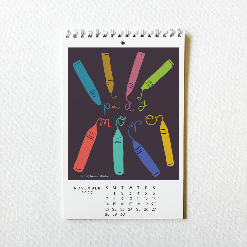 PRE-ORDER 2027 I Showed Up For Myself  Monthly Wall Calendar