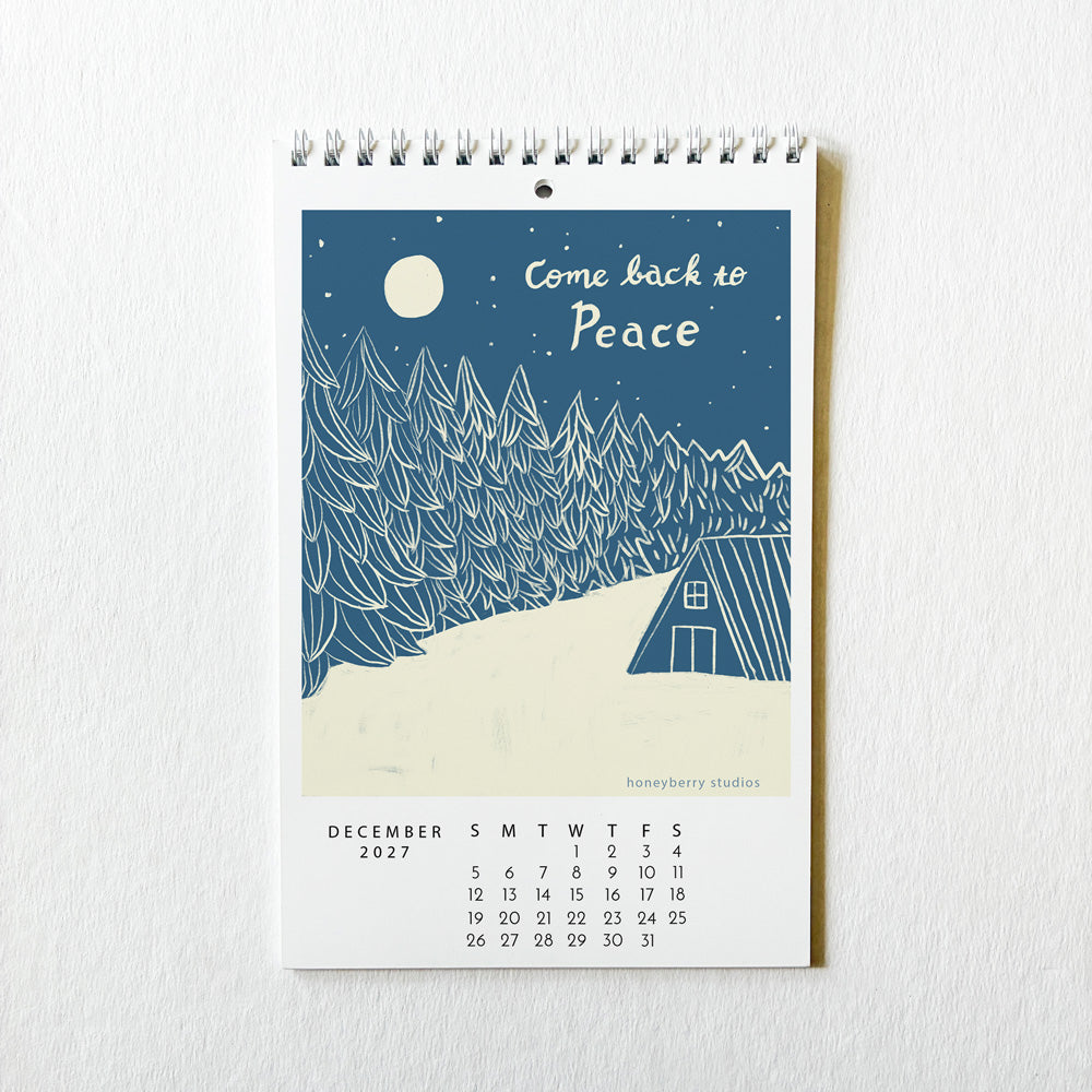 PRE-ORDER 2027 I Showed Up For Myself  Monthly Wall Calendar