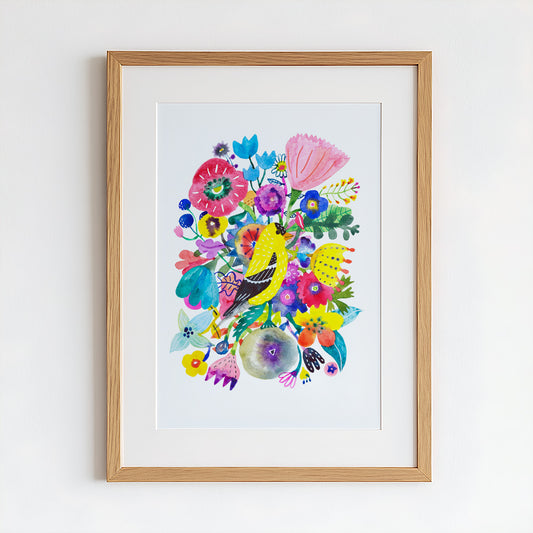Goldfinch Original Painting - 12"x16"