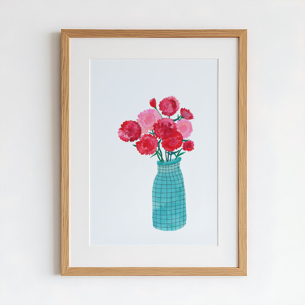 Carnations Original Painting - 12"x16"
