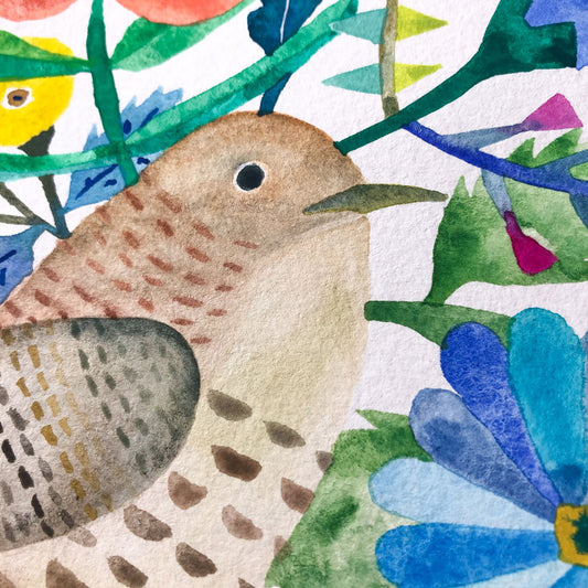 Wren Original Painting - 12"x16"