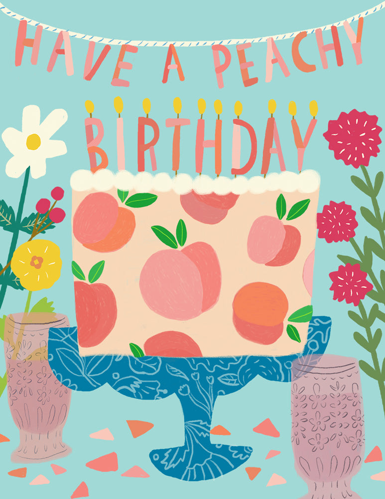 Peachy Birthday Card