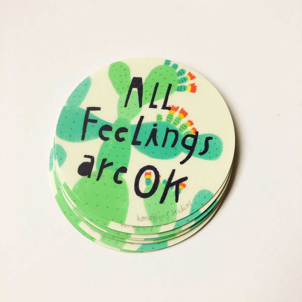 All Feelings Are OK Vinyl Sticker
