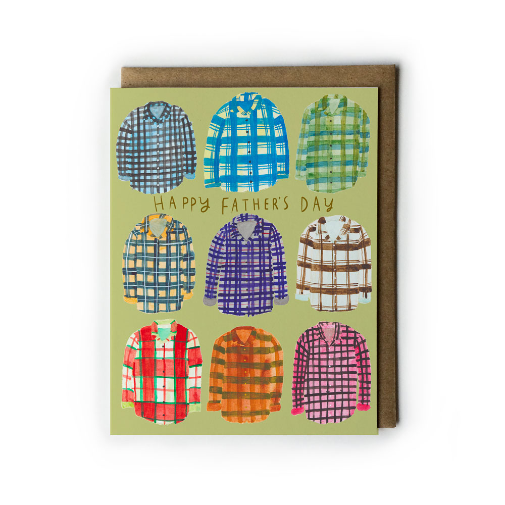 Flannel Shirt Father's Day Card