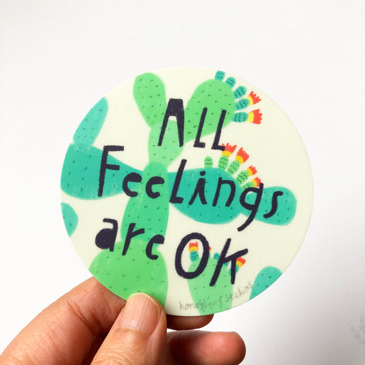 All Feelings Are OK Vinyl Sticker