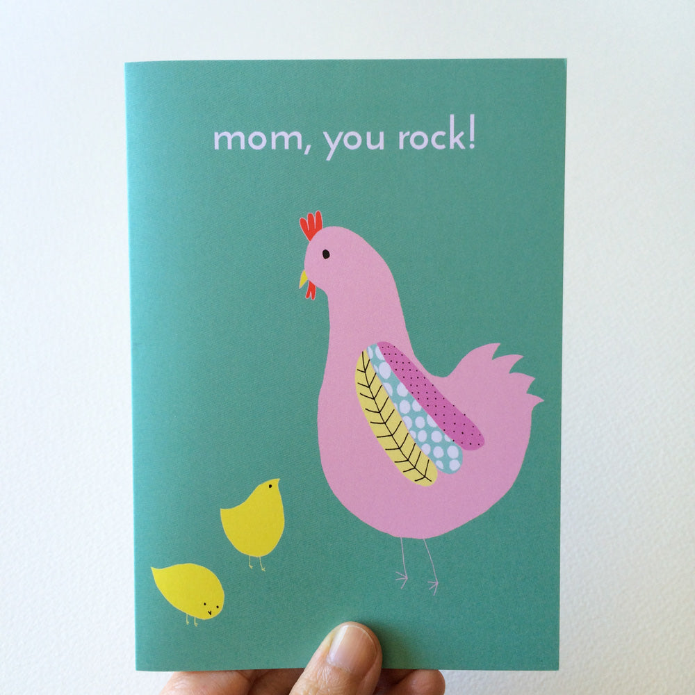 Chicks and Hen Mother's Day Card