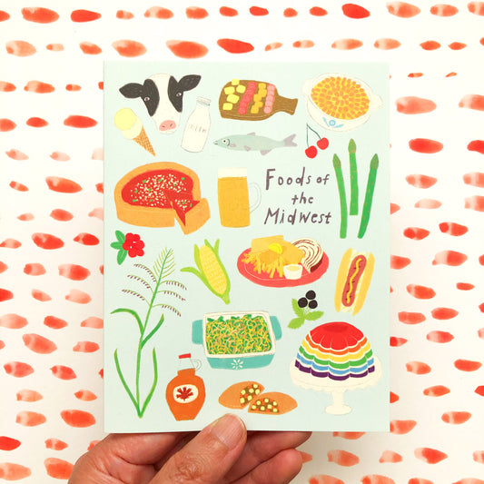 Foods of the Midwest Note Card