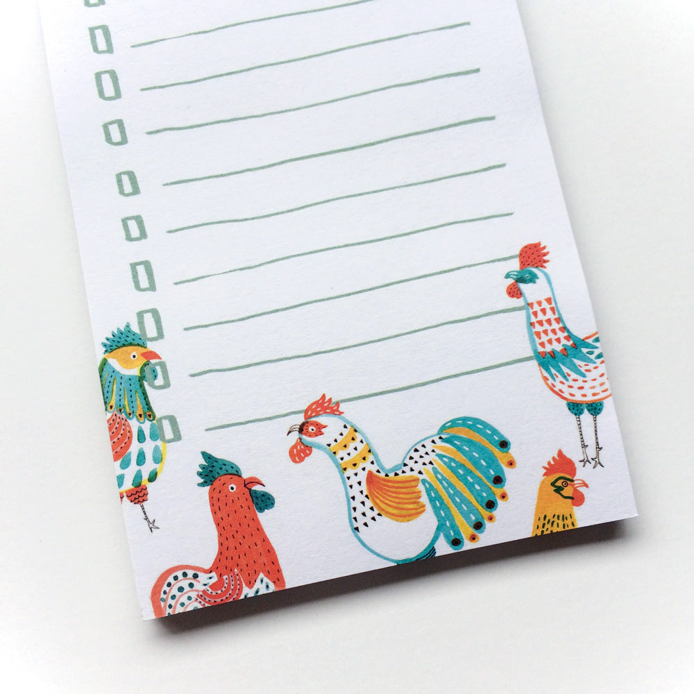 Rooster Friends Notepad
