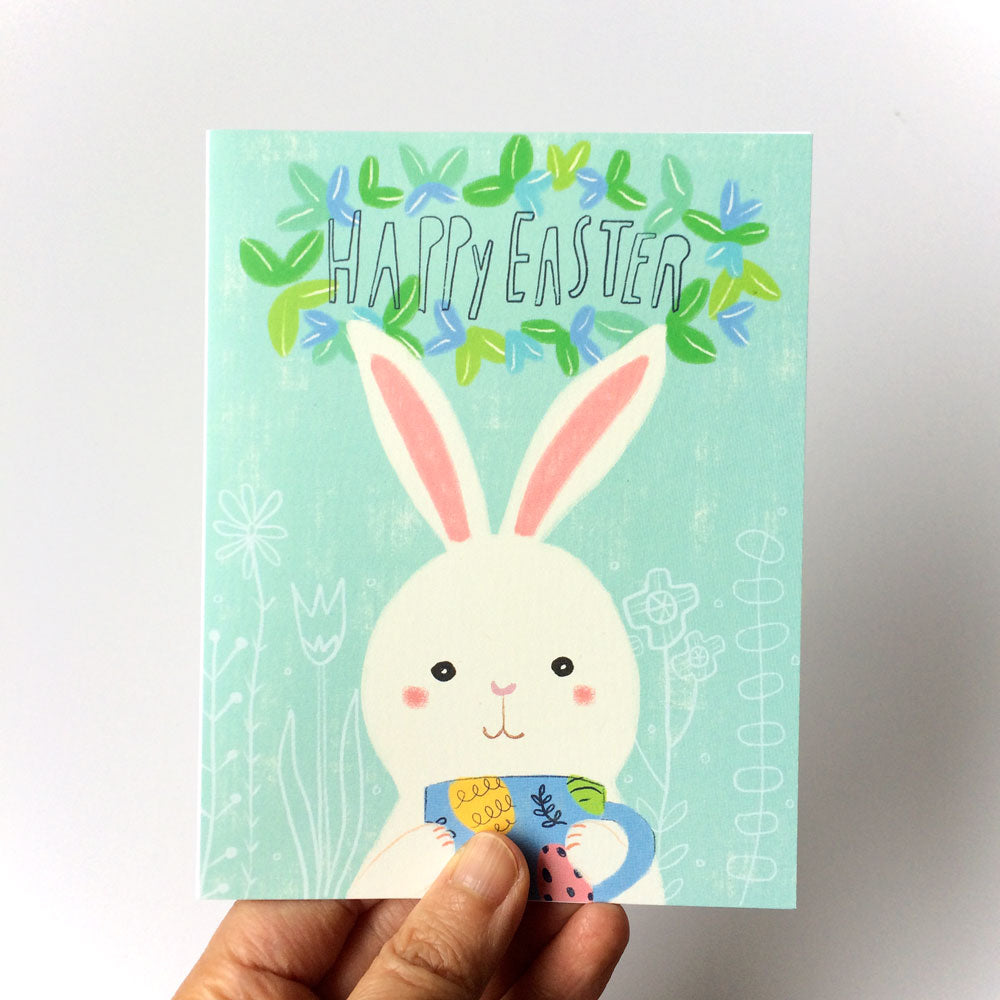 Easter Bunny Mug Greeting Card