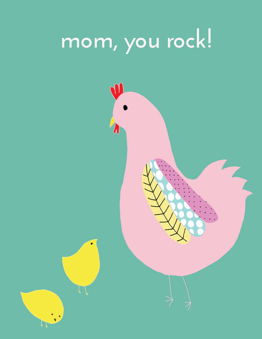 Chicks and Hen Mother's Day Card